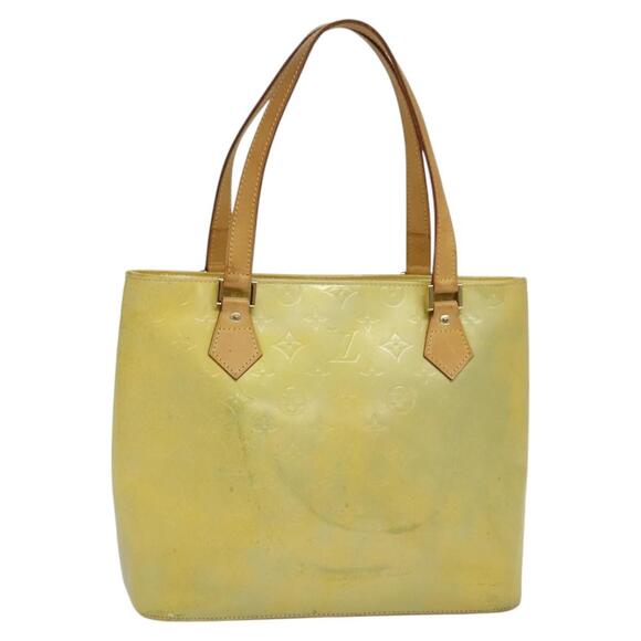 LOUIS VUITTON Monogram Vernis Houston Hand Bag Gris M91053 - Picture 1 of 12